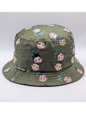 Hypeland Hunter x Hunter Gon Bucket Hat Green AOP Anima Manga Unisex